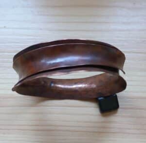 Gevlamd koperen damesarmband