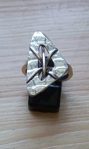 Driehoekige Raster ring