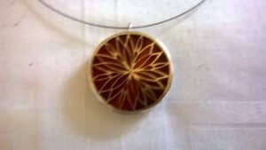 "Glas in messing" hanger